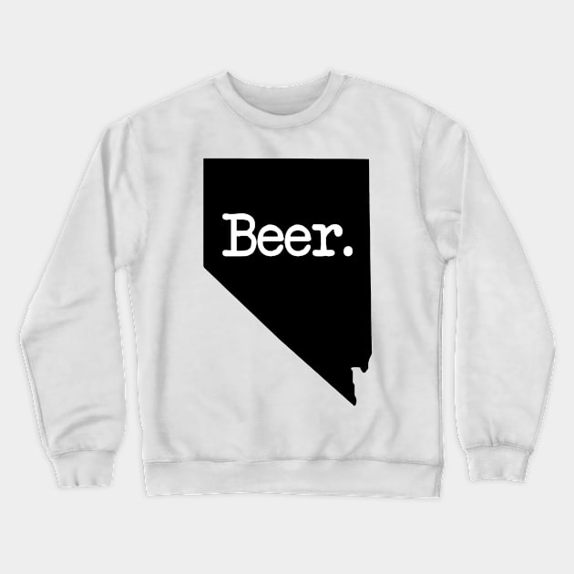 Nevada Beer NV Crewneck Sweatshirt by mindofstate